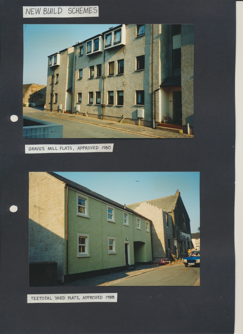 05 New build schemes Graves Mill flats approved 1980 Teetotal Yard flats approved 1988
