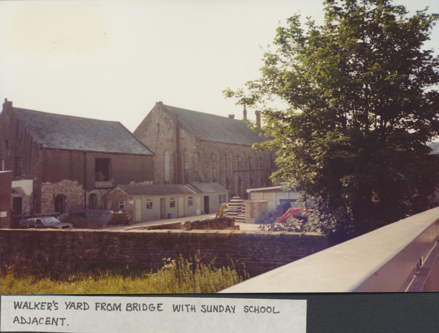 Bridge Street Walkers Yard with Sunday School adjacent 1989 photo