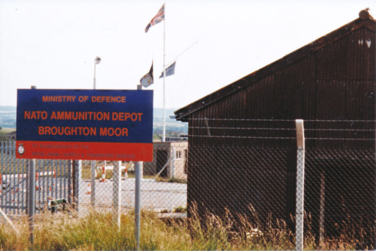 Broughton Moor WW2 munitions dump 1 name board