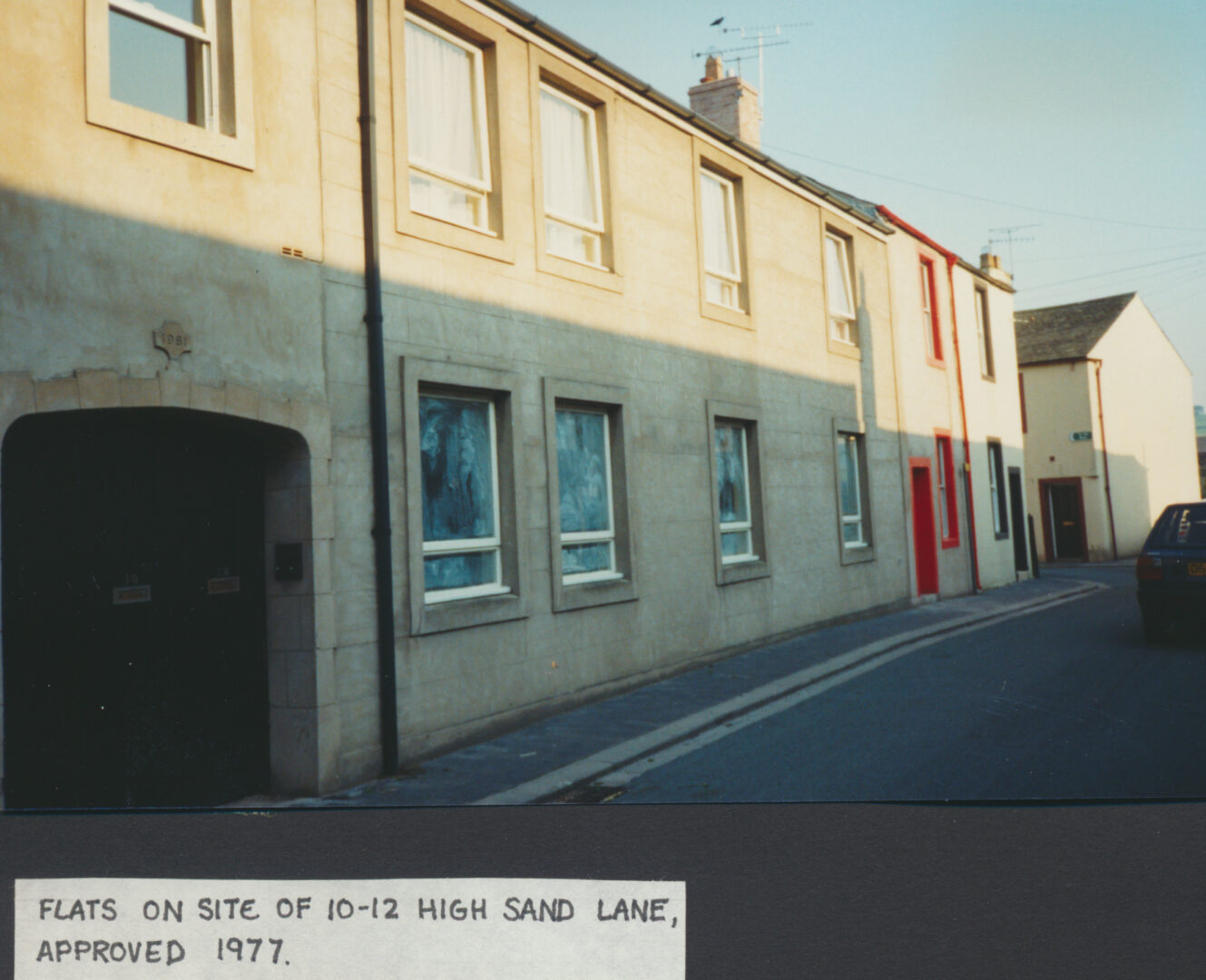 High Sand Lane flats on site of 10 12 High Sands Lane approved 1977 photo
