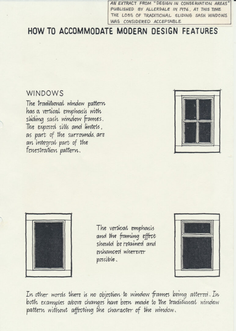 Window design features 1976 2